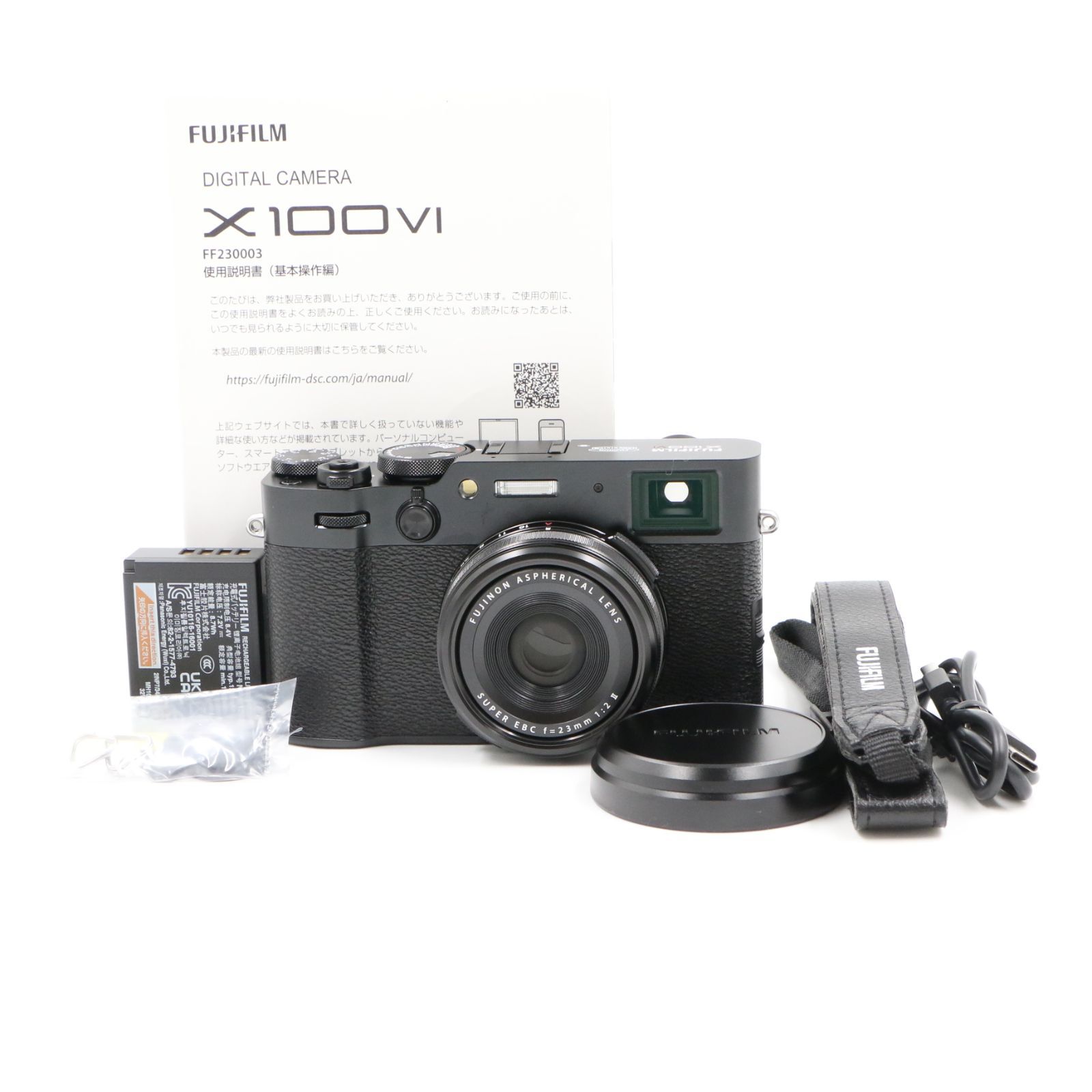 い*は様 X100VI　ブラック　富士フィルム　新品未開封 ほぼ新品】 FUJIFILM 富士フィルム X100VI ブラック ショット数