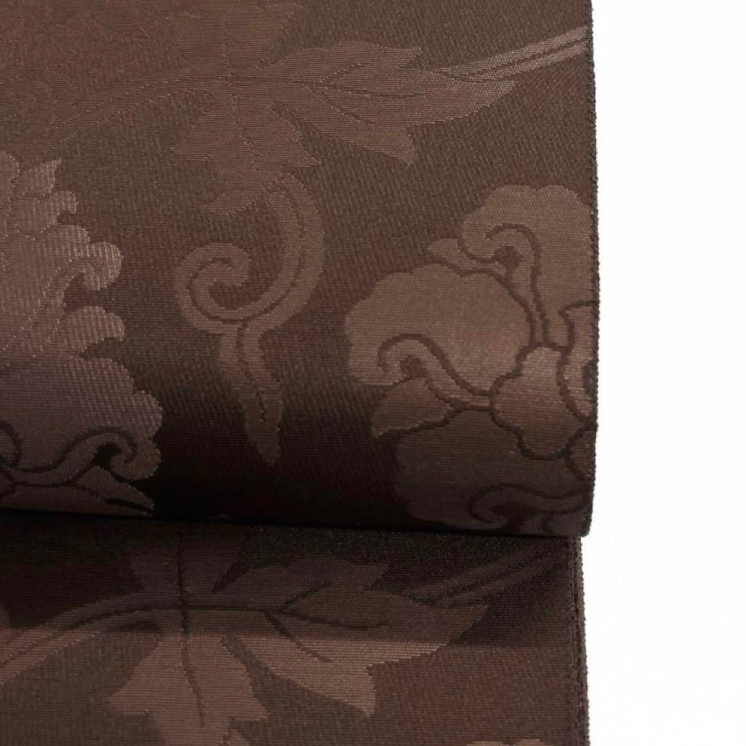 未着用 箔屋清兵衛 袋帯 全通 牡丹唐草文 ブラウン 着物 015a d - メルカリ 