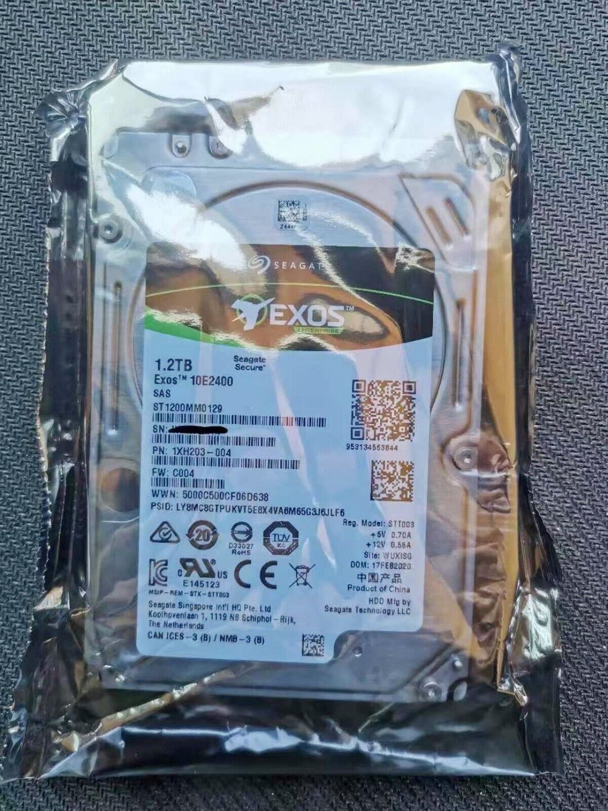 Seagate ST1200MM0129 1.2T 10K 12Gb 256M 2.5 インチ サーバー ハード ドライブ