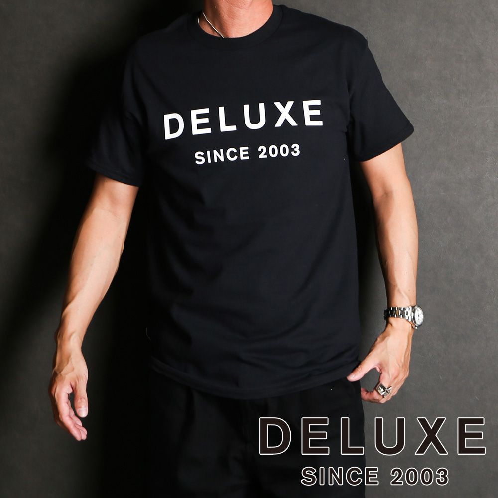 【DELUXE/デラックス】DELUXE LOGO TEE - BLACK / 24SD2639【送料無料】