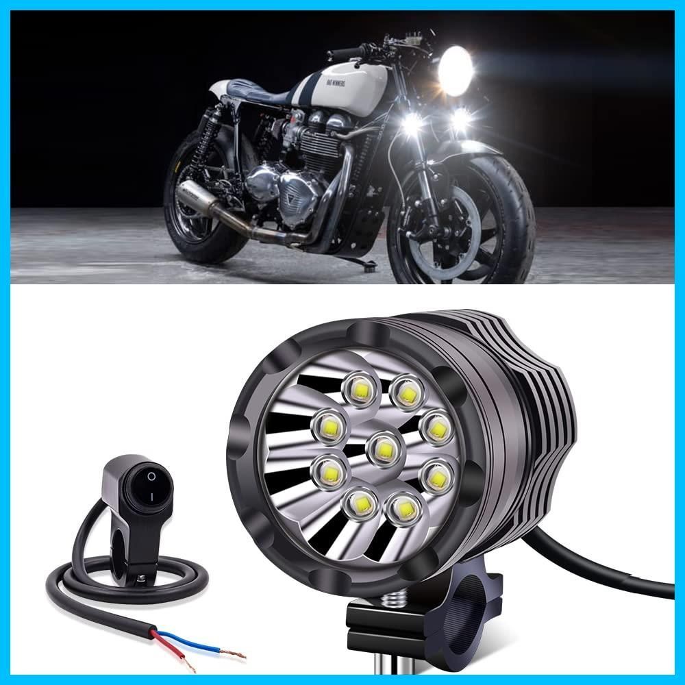 人気商品】Aoling バイク フォグランプ LED 12V 24V兼用 防水スイッチ 