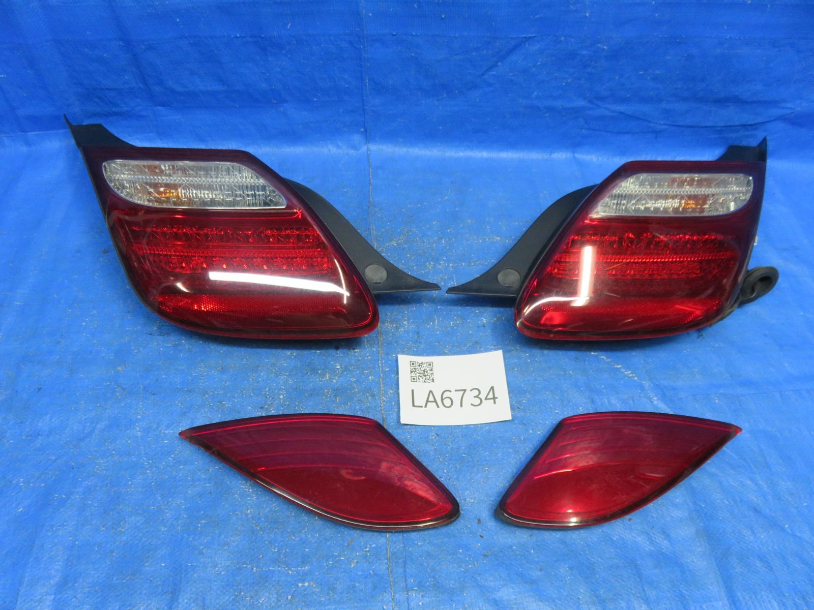 LA6734 点灯OK レクサス SC430 UZZ40 後期 テールライト テールランプ フィニッシャー 4点セット Koito 24-54 小傷
