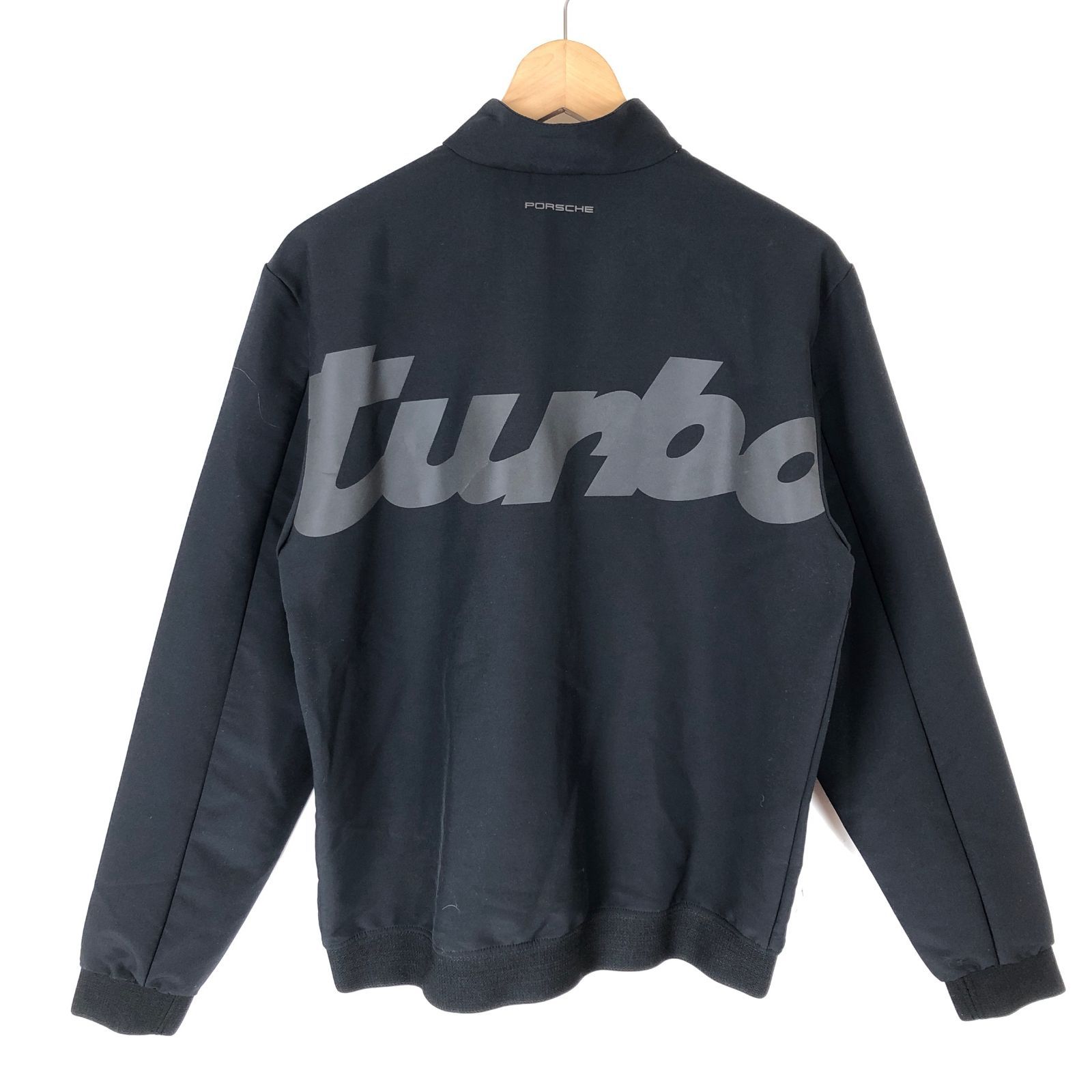 PUMA×Porsche ポルシェ ジャージ 薄手 ストレッチ 黒 XS 古着 n042628 