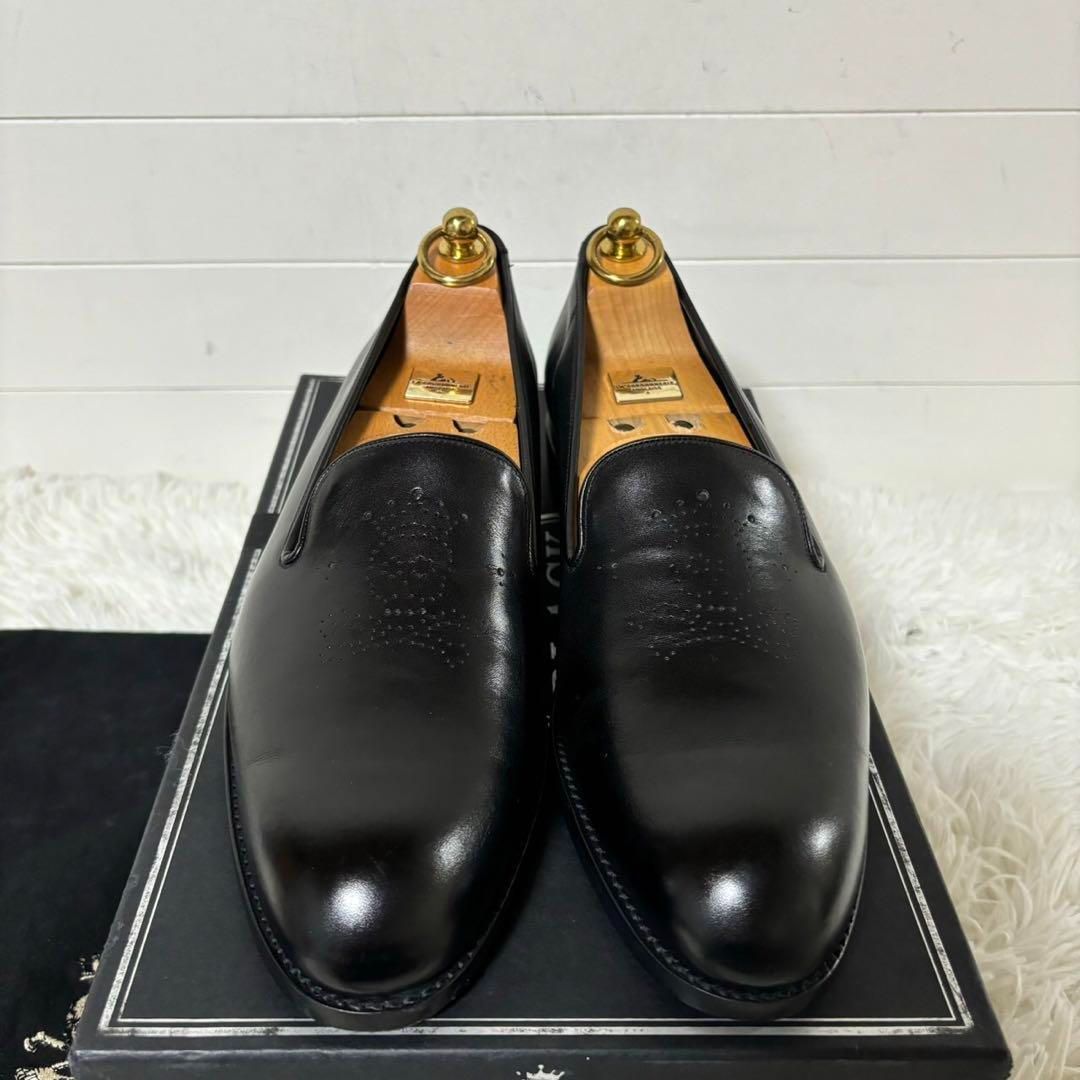 未使用級✨BARKER BLACK バーカー ブラック M115 スカル柄 ラウンド 