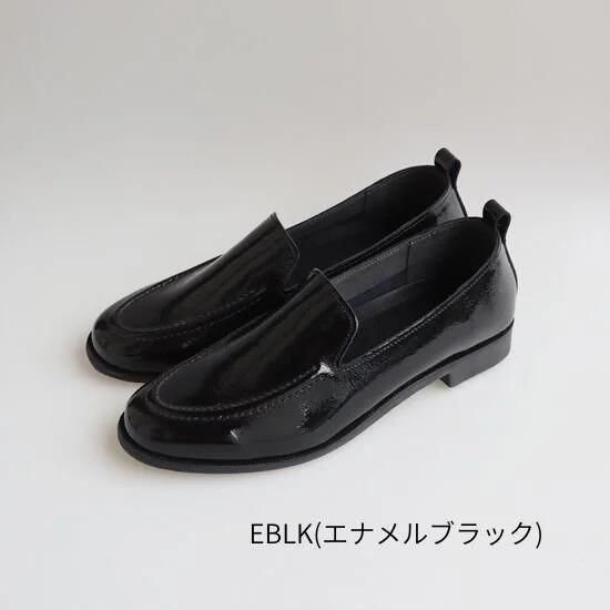 種類10 エナメルブラック|24.5cm Recipe レシピ 2cmヒールステッチモカ スリッポン レディース ローファー パンプス カジュアル シンプル 牛革 ソフト レザー 履きやすい 散歩 通勤 靴 シューズ 日本製 国産 Made In Japan KIN-KAAI_COM