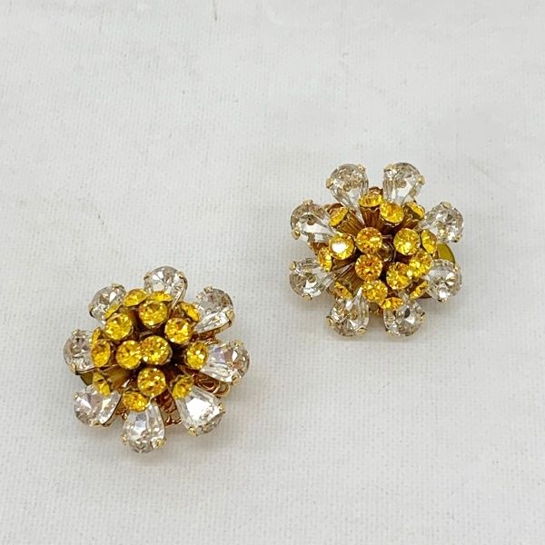 ドルチェ&ガッバーナ ピアス フラワー ラインストーン バラ イヤリング