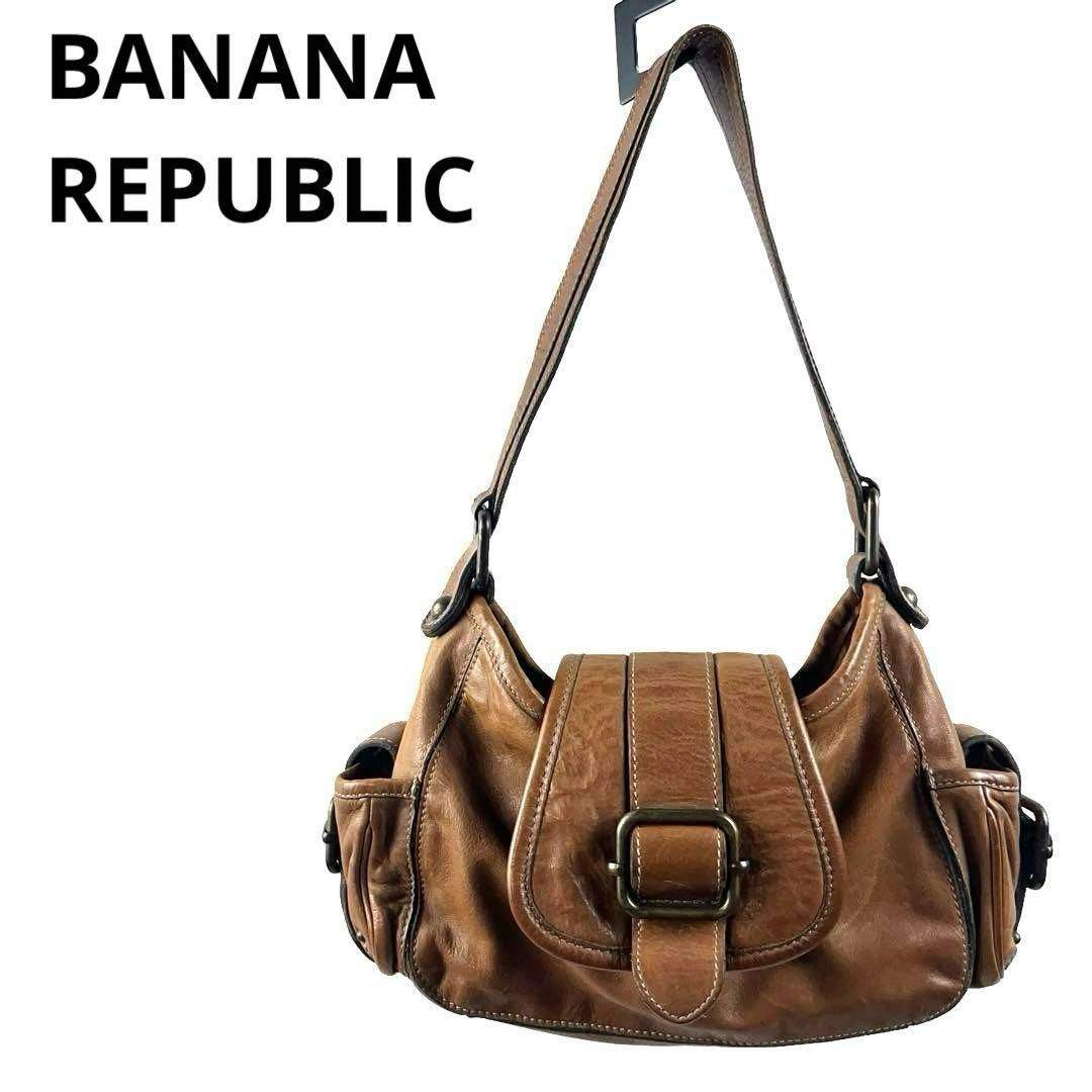 バナナリパブリック BANANA REPUBLIC 本革ショルダーバッグ レザー ...