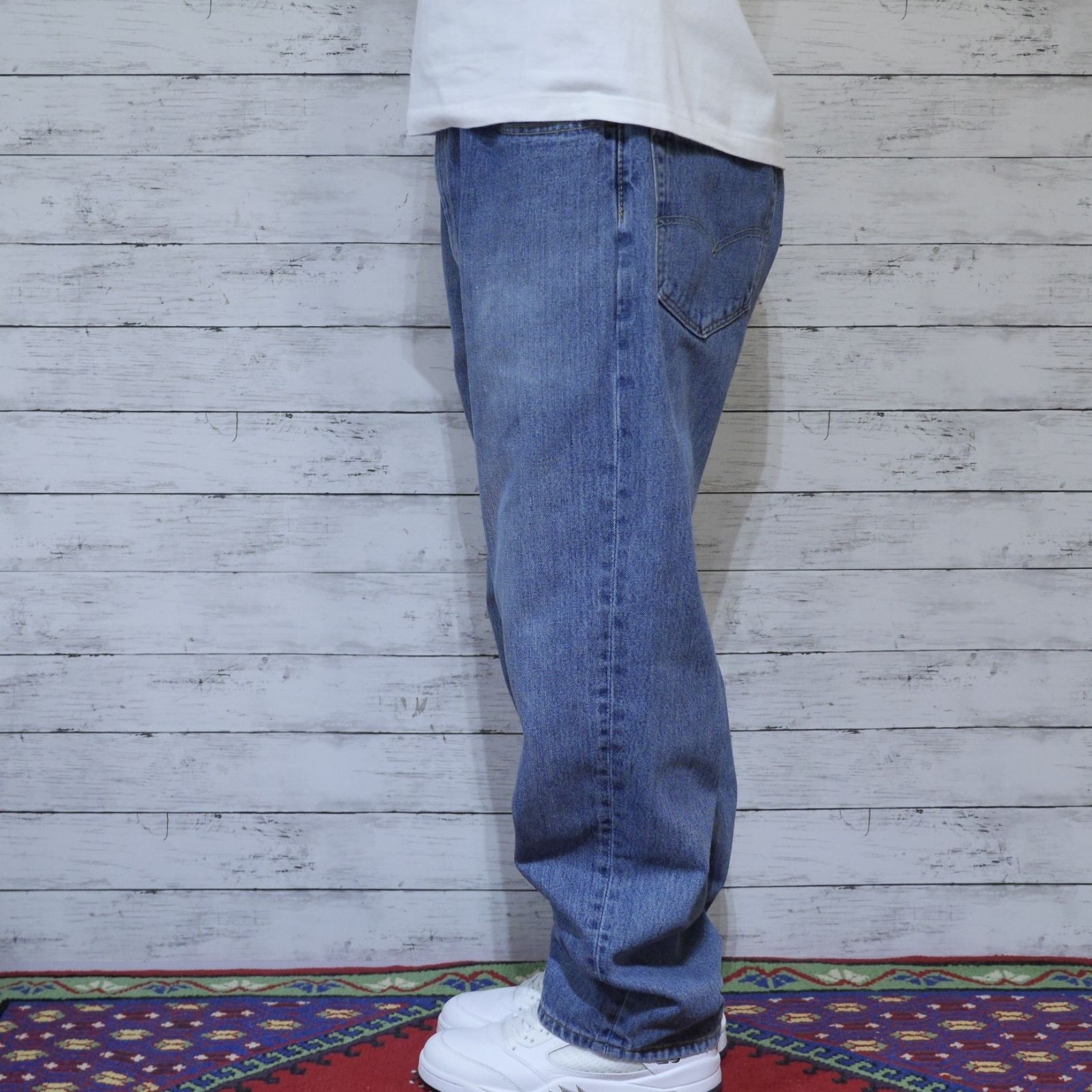 W38 L30 Levi's 550 リラックス バギー ルーズ ビッグ デニム W38 L30 Levi\u0027s 550 リラックス バギー ビッグ デニム ヒゲ