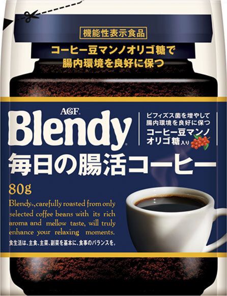 AGF ブレンディ 毎日の腸活コーヒー 80g袋×12袋入× 2ケース ｜ コーヒー インスタントコーヒー 珈琲 Blendy
