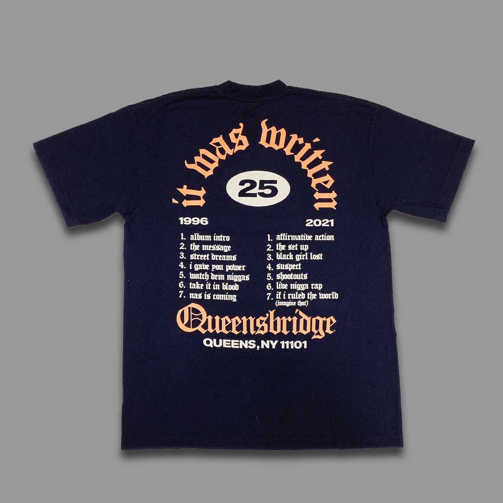 Nas it was written 25th anniversary Tシャツ NAS - IT WAS WRITTEN 25TH T-SHIRTS - メルカリ