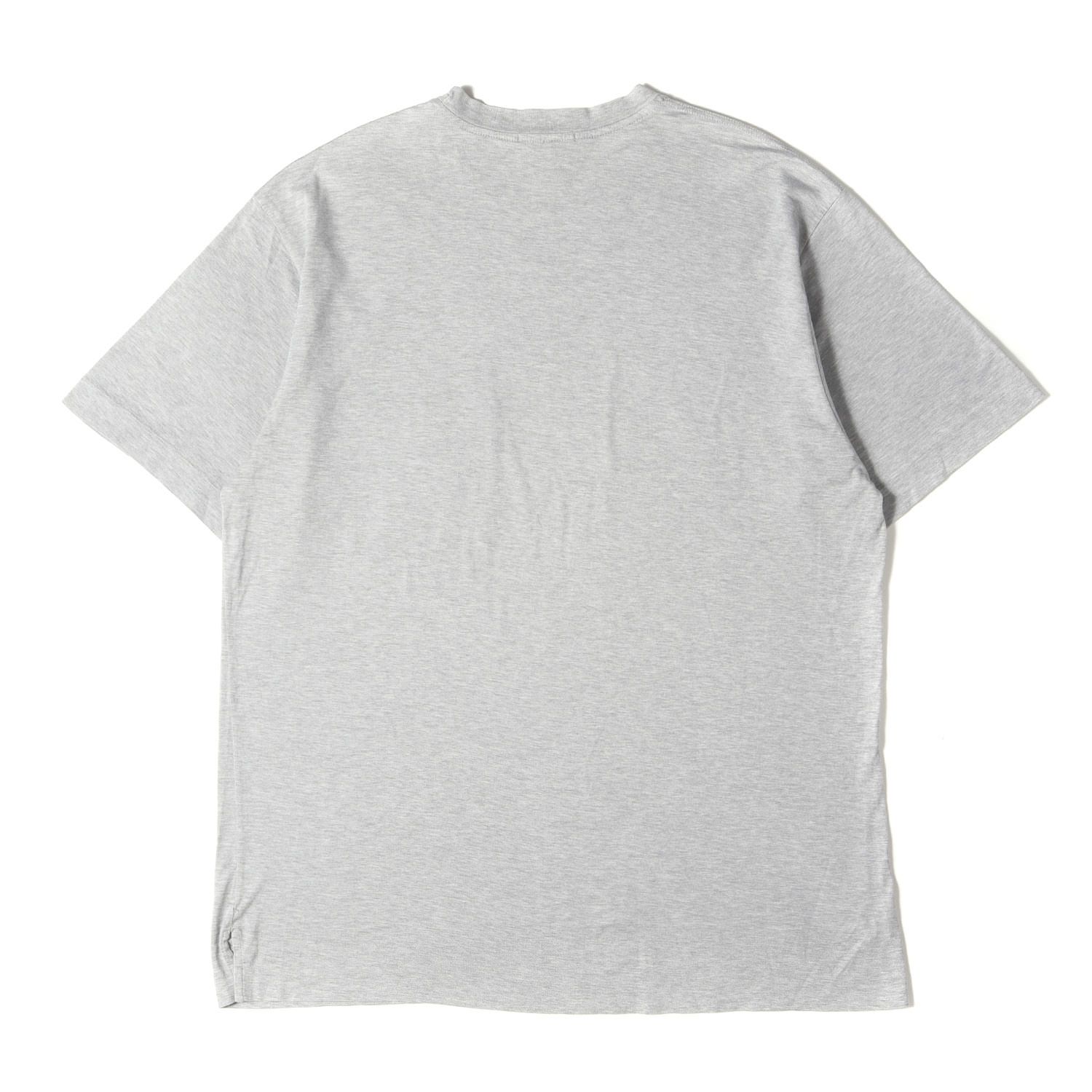 HERMES エルメス Tシャツ ヘザーグレー サイズ:L | Hロゴ 刺繍  