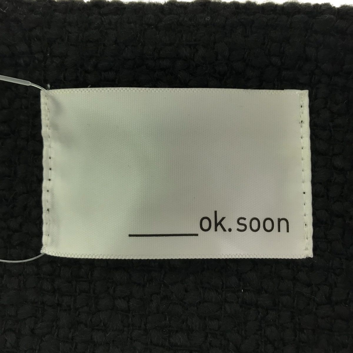 【新品　未使用】ok.soon ツイード　コンパクト　ジャケットブラック ok.soon オクスン ツイードジャケットの通販 by えん's shop｜ラクマ