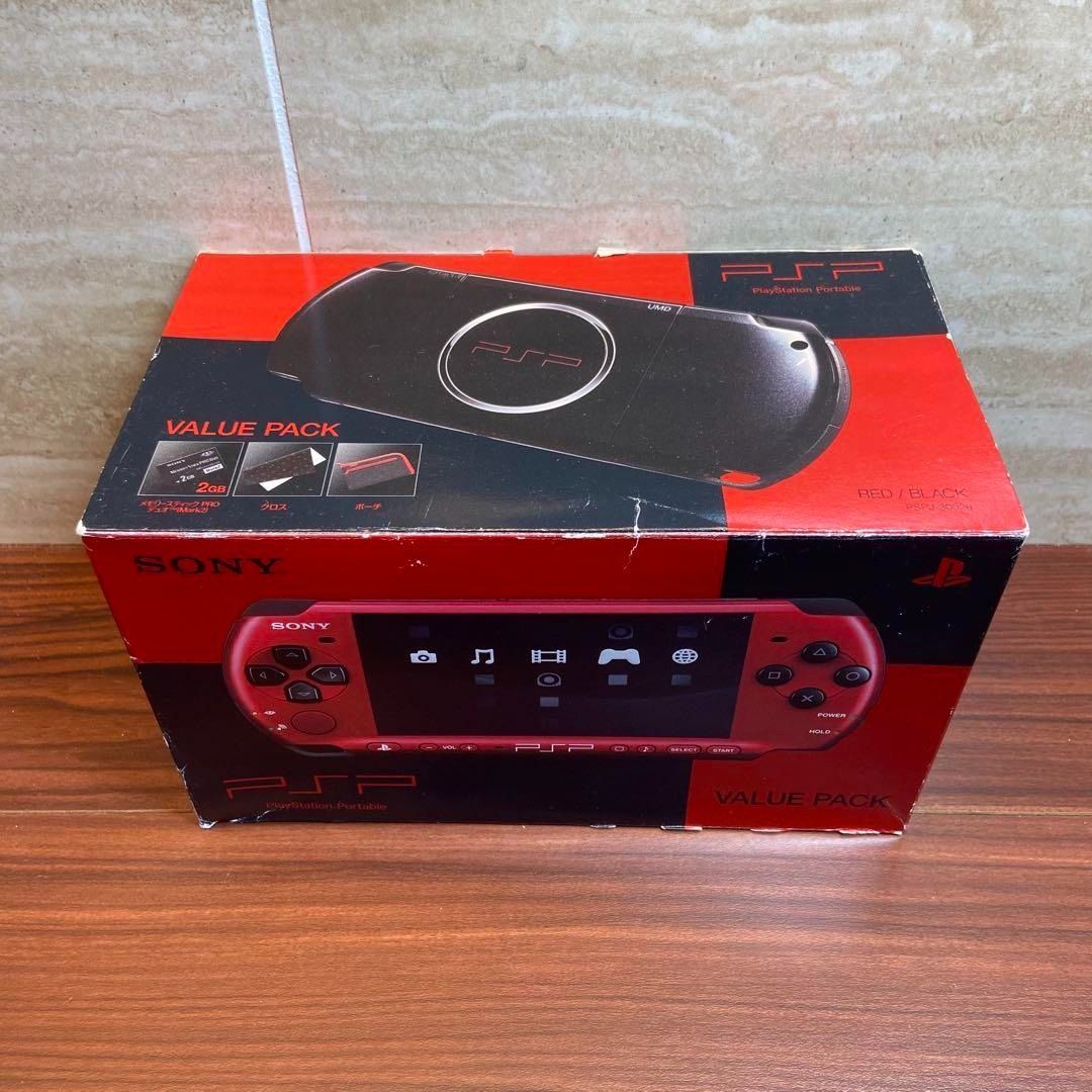 PSP 3000 バリューパック レッド ブラック 3984