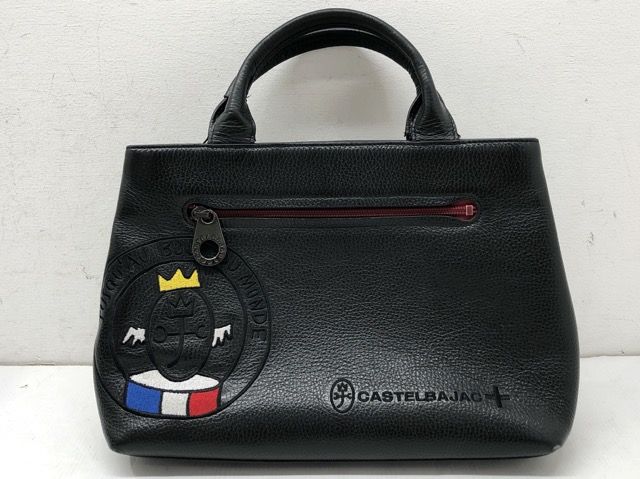 CASTELBAJAC(カステルバジャック) レザー ドライビングバッグ ミニトートバッグ / 030511 【C1593-007】