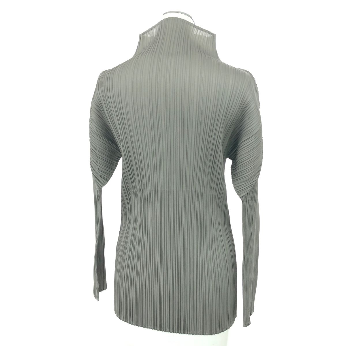 PLEATS PLEASE ISSEY MIYAKE◇長袖カットソー/4/ポリエステル/ベージュ