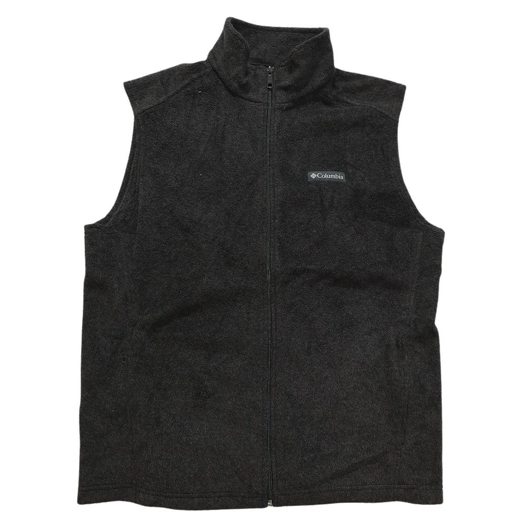古着卸 コロンビア フリース ベスト 5枚セット メンズ L フルジップ ジップポケット ブラック ホワイト 古着 NC2690