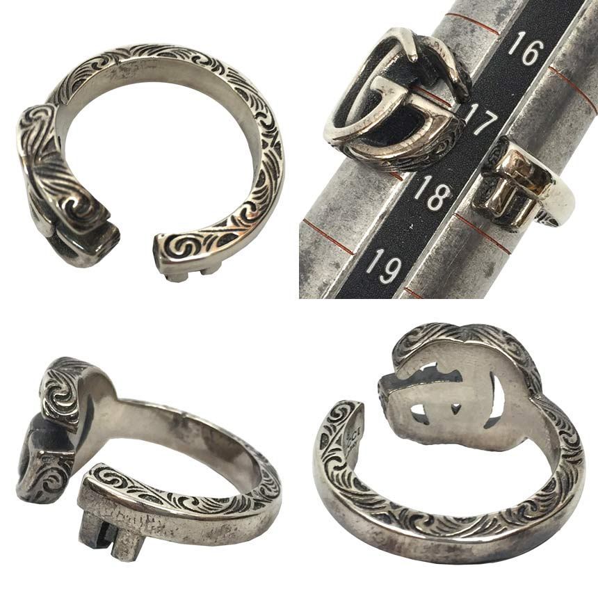 グッチキーリング　美品 GUCCI グッチ キーリング アクセサリー メンズ レディース GG