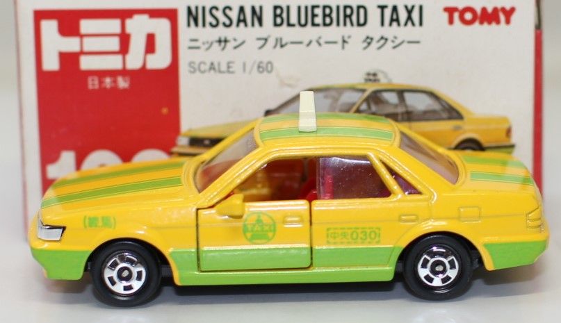 ♦トミカ日本製♦️☆黒箱☆青箱☆赤箱☆レア物☆日産ブルーバードタクシー♦☆ ♢トミカ日本製♦️☆黒箱☆青箱☆赤箱☆レア