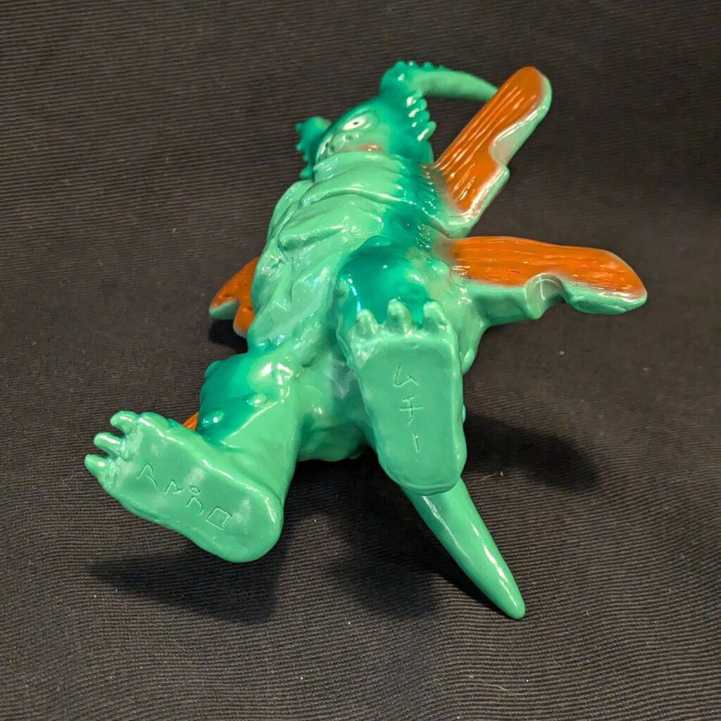 アマプロ 最悪怪獣軍団 怪獣 ラコ 緑成型/茶/青