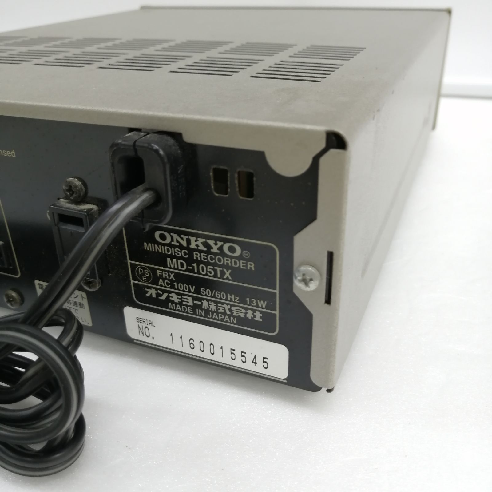 ONKYO オンキョー MDデッキ MD-105TX ジャンク ☆1日限定セール☆【ジャンク】ONKYO MDプレイヤー md-105tx