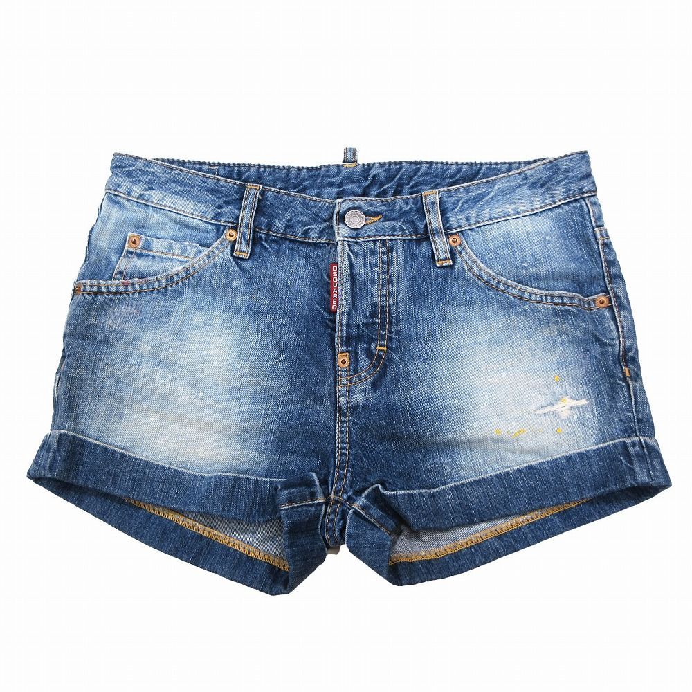 DSQUARED2 (ディースクエアード) ダメージ加工 D2パッチ ボタン
