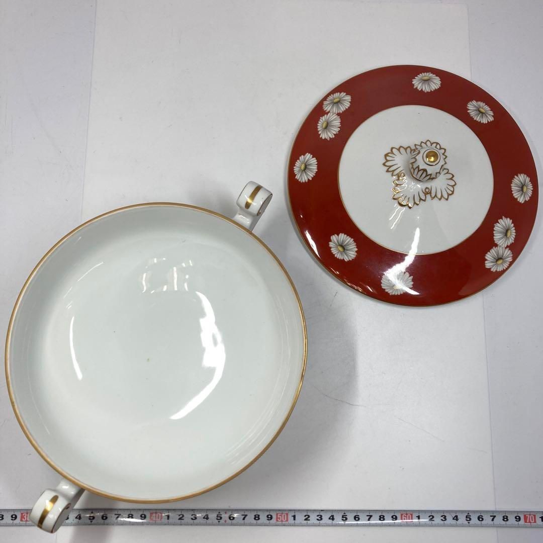 オールドノリタケ◯キ印 赤色特大プレート