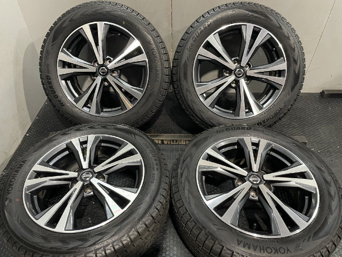 YOKOHAMA ice GUARD G075 225|60R18 スタッドレス 日産 T32エクストレイル 純正ホイール 18インチ 7J5HPCD114.3 45 バリ溝 MTW320
