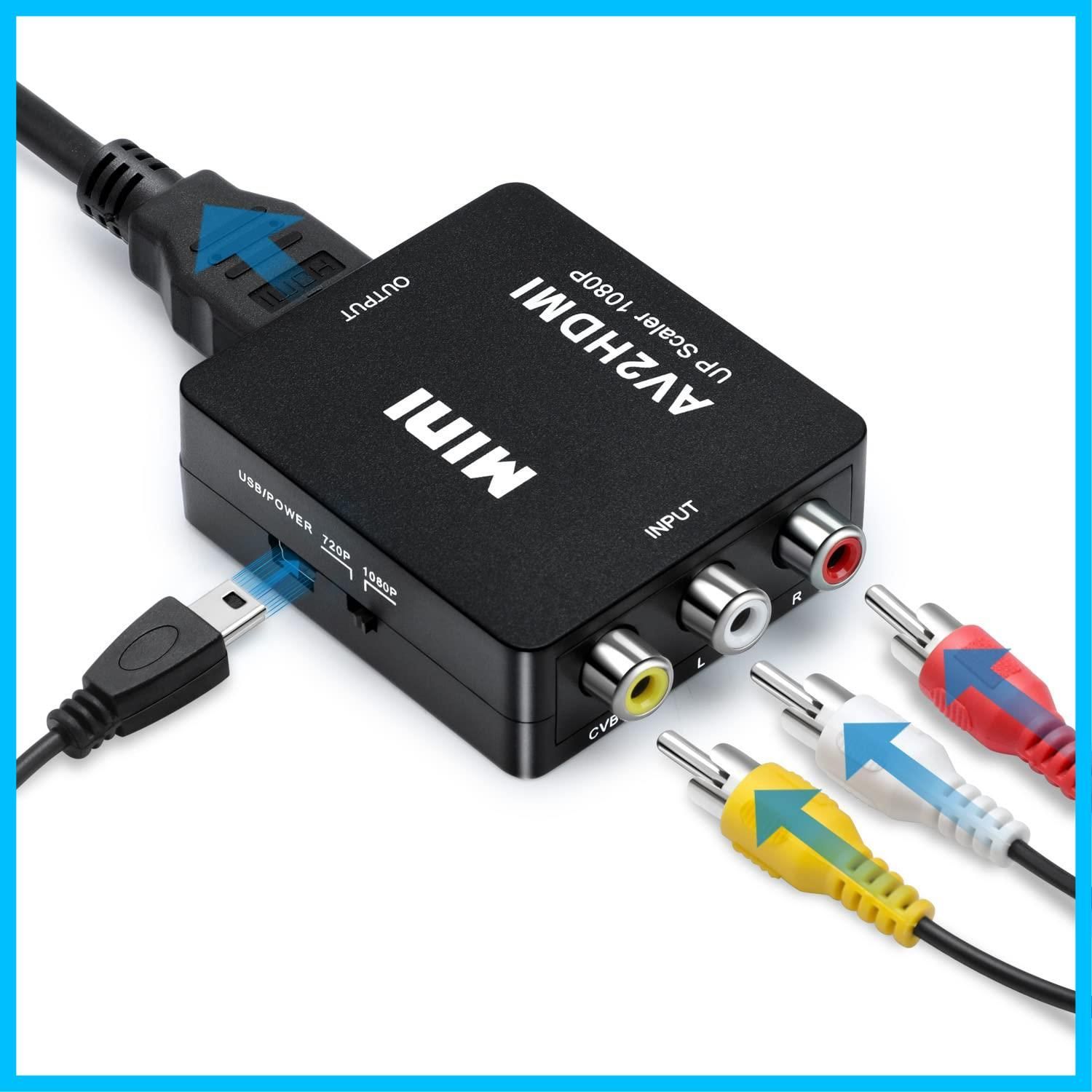 即日対応RCA to HDMI変換コンバーター AV to HDMI 変換 コンバーター