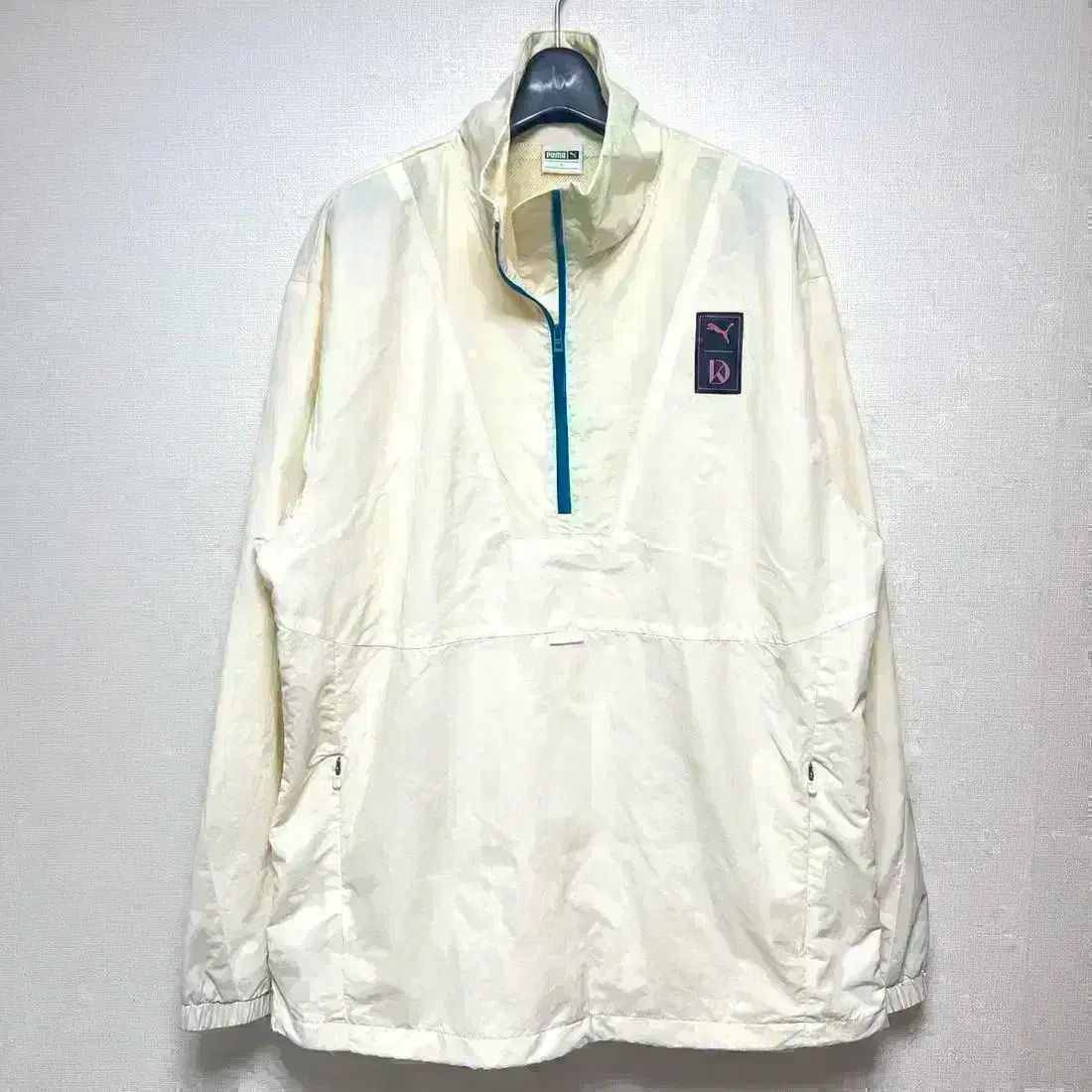 L 100 PUMA(プーマ) ナイロン ハーフジップ ウインドブレーカー アノラック