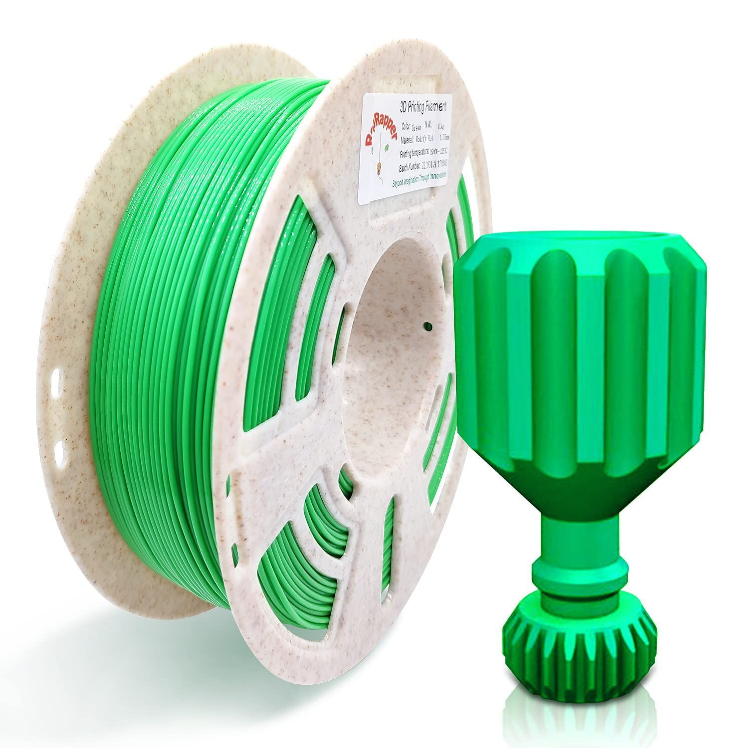 新着商品】スプール造形材料PLA樹脂材料、緑/グリーン (2.2LBS) 正味量