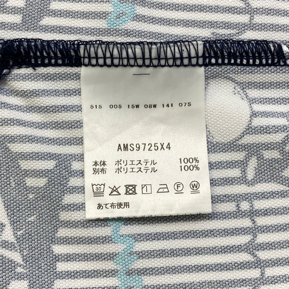 サイズ L AND PER SE アンパスィ AMS9725X4 半袖ポロシャツ ストライプ ネイビー系 240101521971 ゴルフウェア メンズ ストスト LLC-HASEGAWATOSO_COM