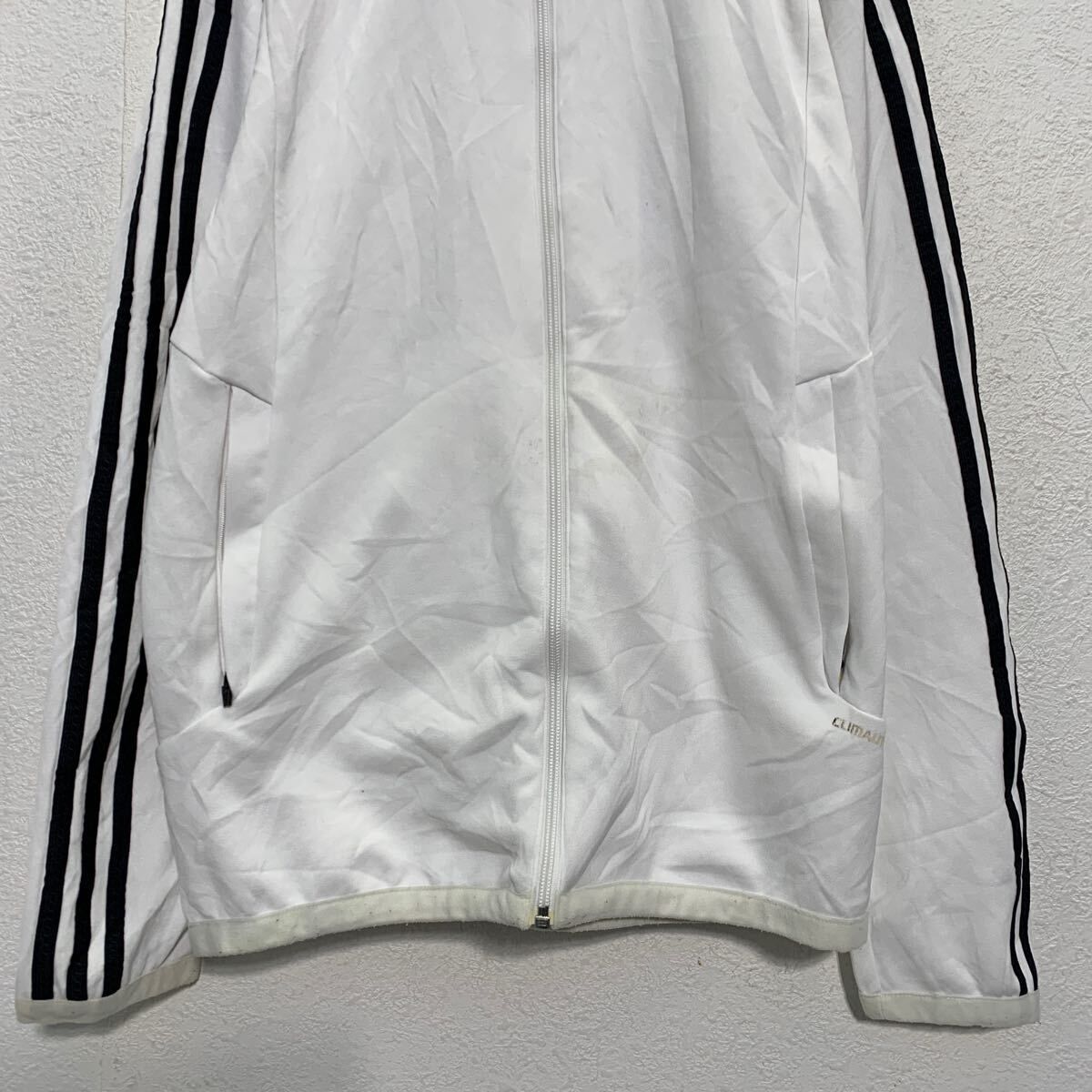 adidas ジップアップ トラックジャケット M ホワイト アディダス 