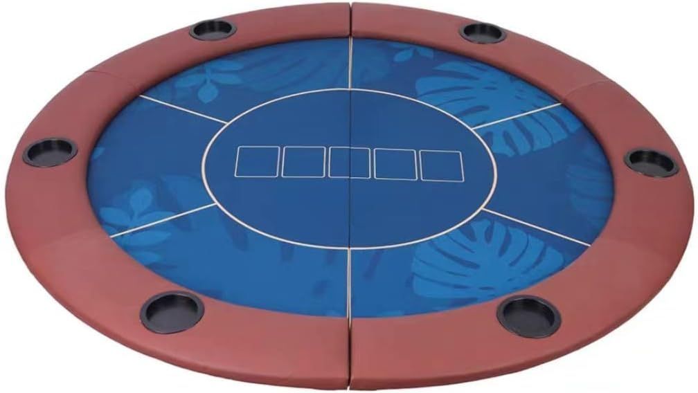 新店オープン ポーカーテーブル 折り畳み 6人掛け 円形 ポーカーテーブルトップ ポーカーマット テキサスポーカーテーブル カジノ