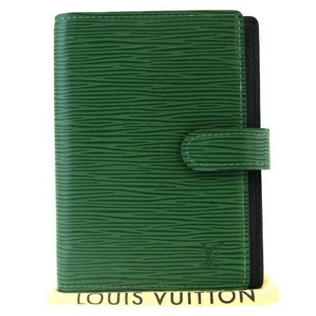 送料無料 【中古】 ルイヴィトン LOUIS VUITTON アジェンダ PM 手帳カバー エピ ボルネオグリーン レザー R20054 01BK174