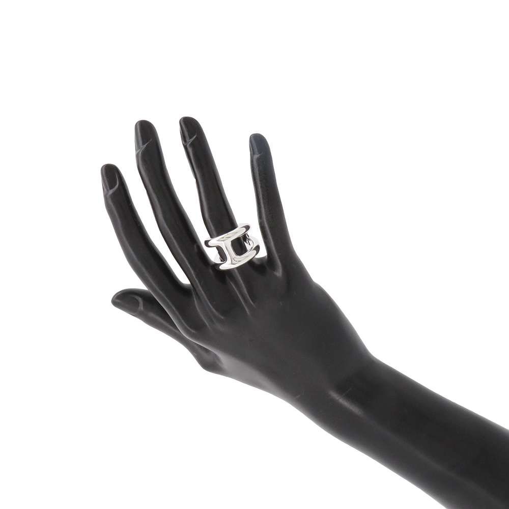 エルメス リング オスモズGM Osmose SV925シルバー リングサイズ52  