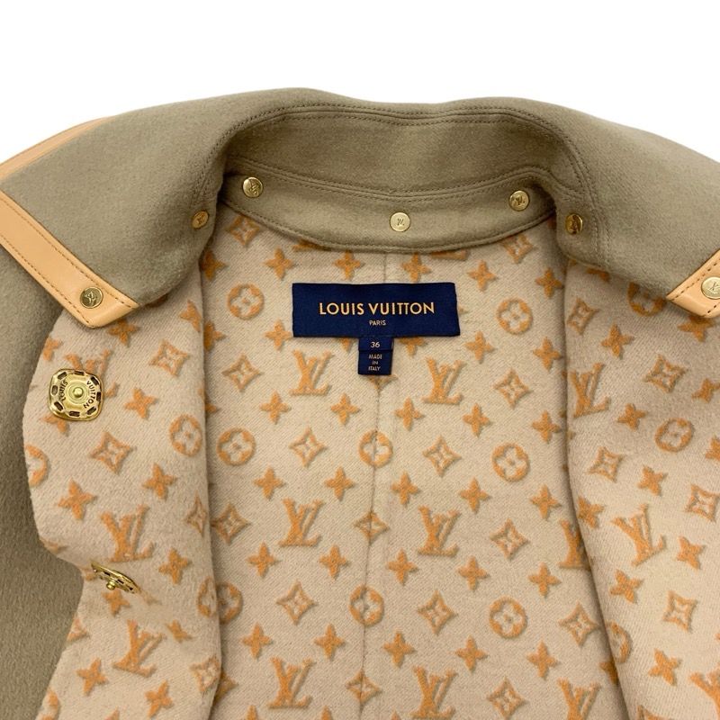 ルイヴィトン LOUIS VUITTON リムーバブルカラーダブルフェイスコート  