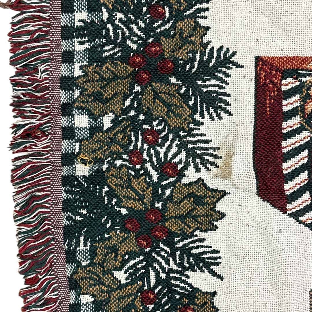 vintageラグ カーペット USA製 うさぎ クリスマス 2146 - メルカリ