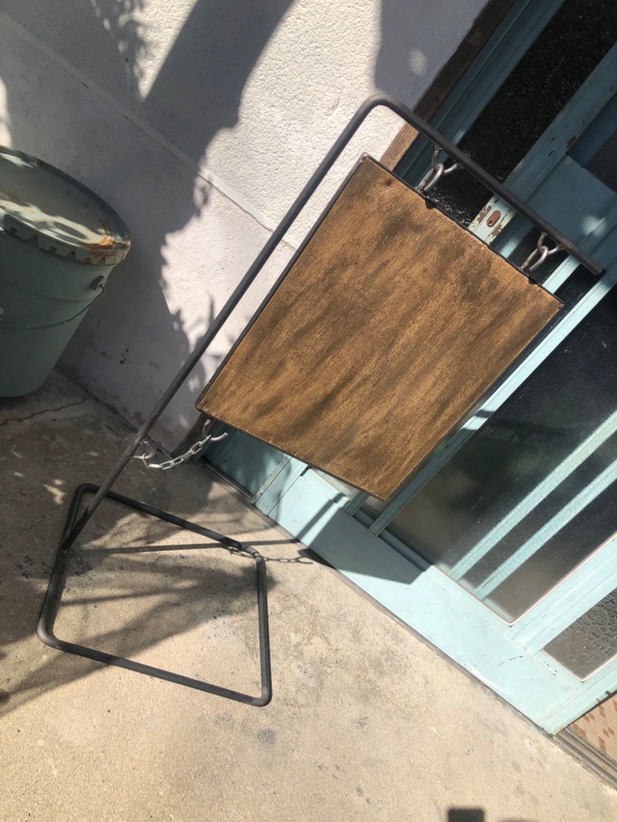 アイアン看板 インダストリアル 店舗用品 黒板看板 木看板 カフェ 美容