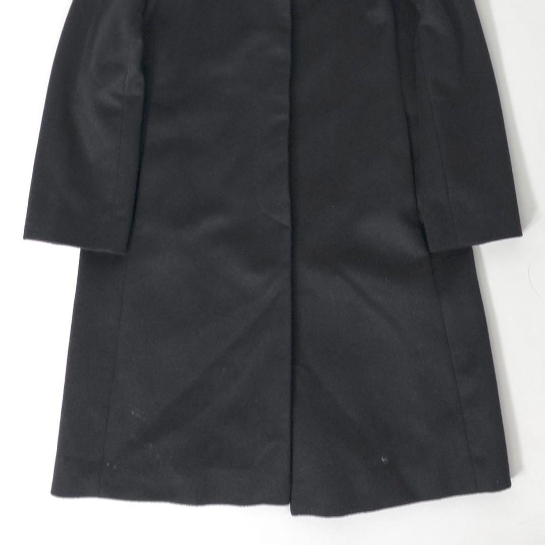 美品 カシミヤ100％ ブルーフォックスファー ステンカラーコート
