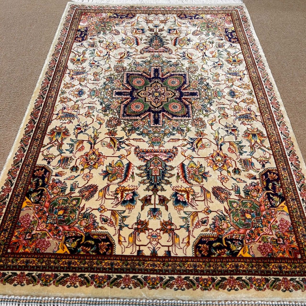 モダール絨毯 イラン 機械織 ウィルトン 60×90cm カーペット インテリアラグ タペストリー 玄関 チェリーベア機械織 チェリーベア機械織60×90 MARWIL-DEMENAGEMENTS_CH