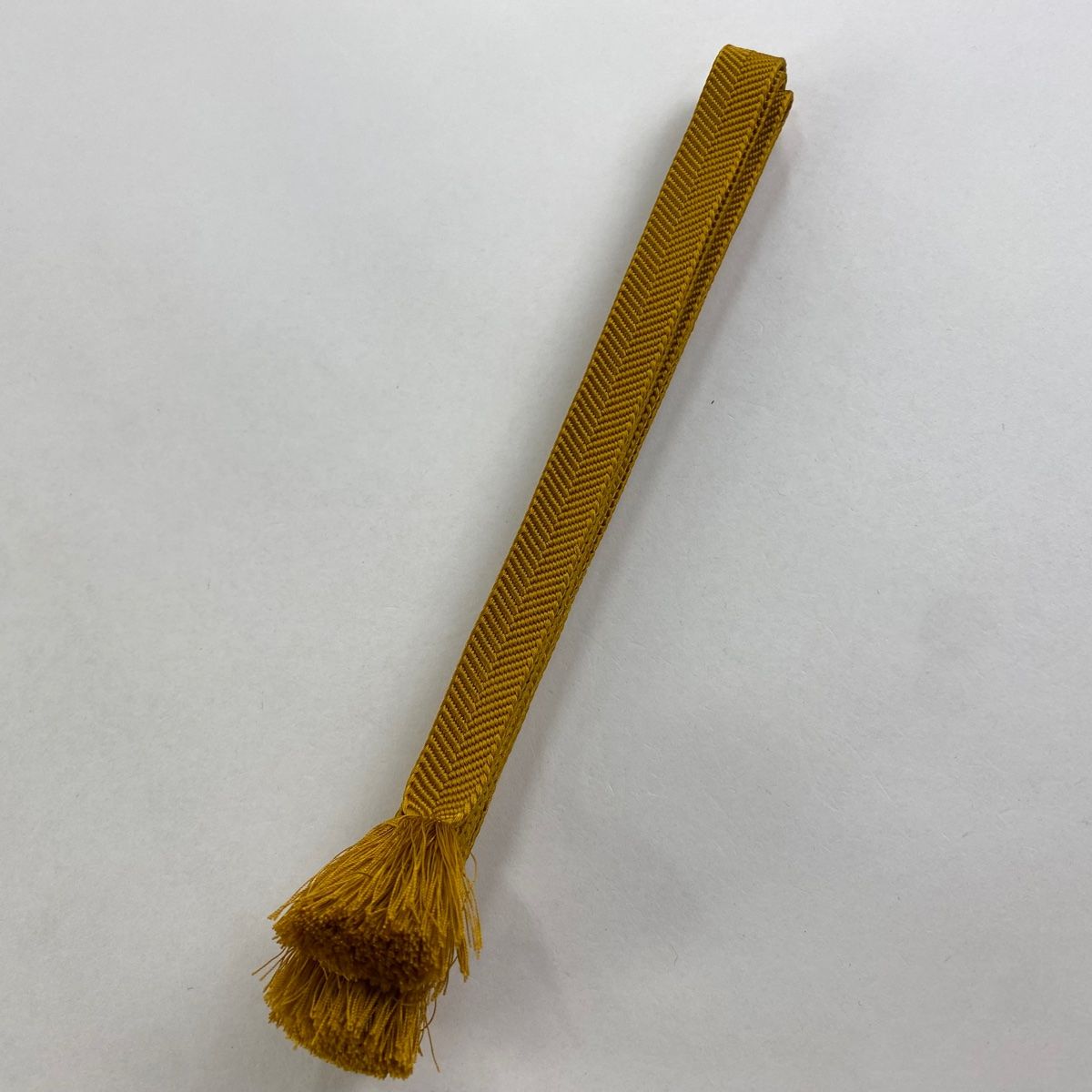 帯締め 名品 無形文化財 有職組紐 道明 山吹茶色 正絹 和装小物