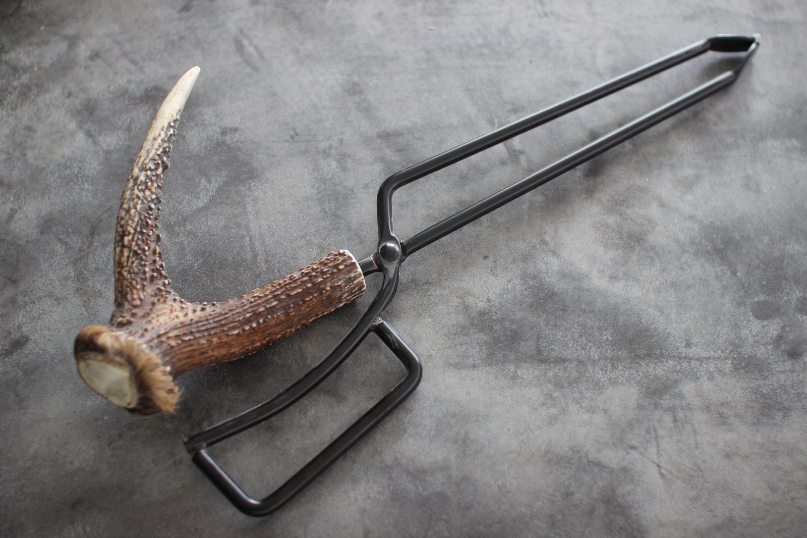 鹿の角 カスタムファイヤートング 髭つき