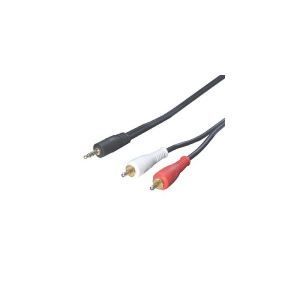 クーポン配布中-スーパー 対象 まとめ 変換名人 オーディオケーブル 3.5mm→RCA 1.8m R35-18G ×10セット