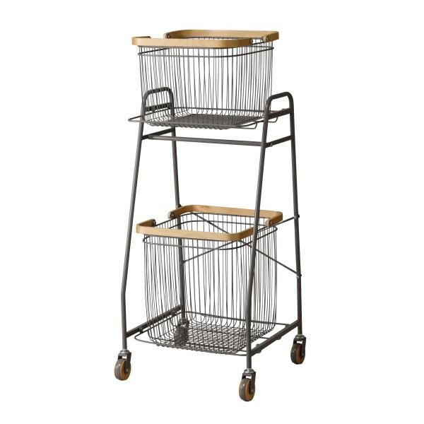 売れ筋 リヴ キャリーバスケットワゴンS LIVCS2GR