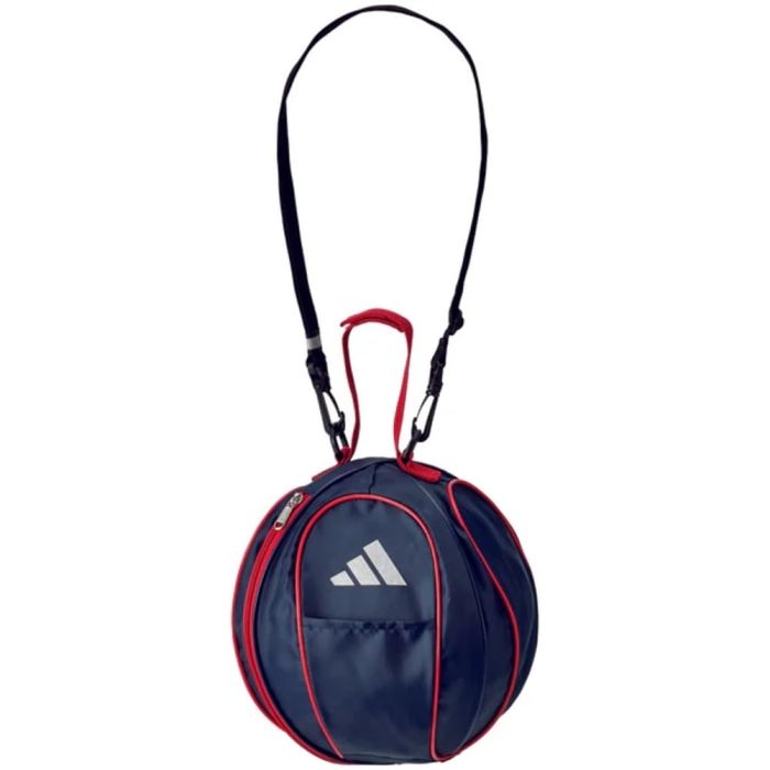 【新品・5営業日で発送】ADIDAS アディダス ボールバッグ_1コイレ_コン／アカサッカー (AKM22NVR)