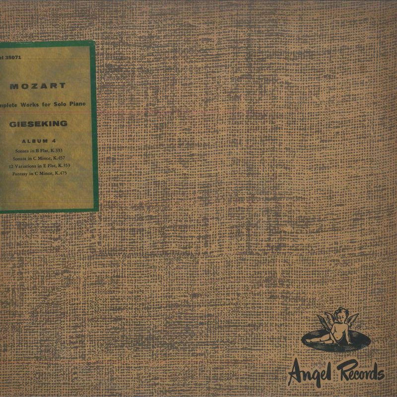 輸入LP ウォルター・ギーゼキング モーツァルト、ピアノ独奏作品