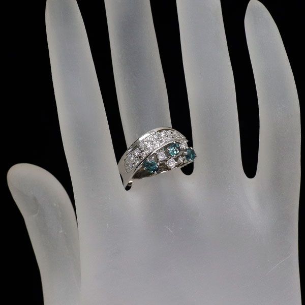 天空 希少 Pt900 アレキサンドライト ダイヤモンド リング 0.75ct D0  