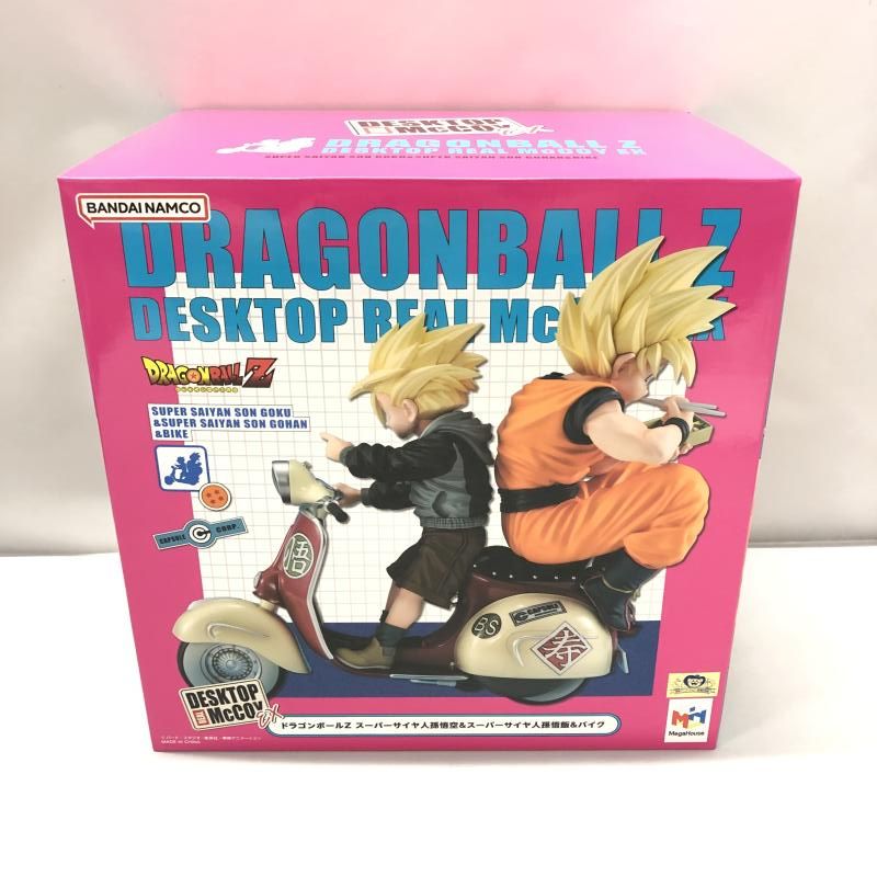 【中古】台座スレ)メガハウス DESKTOP REAL McCOY EX 超サイヤ人孫悟空＆超サイヤ人孫悟飯＆バイク/ドラゴンボールZ[6][240006578372] 中古】メガハウス DESKTOP REAL McCOY EX スーパーサイヤ人孫悟空