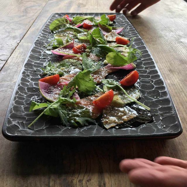 お盆】長手盆 のみ目象谷 45cm | 香川漆器 | 87.5 漆塗り 長手