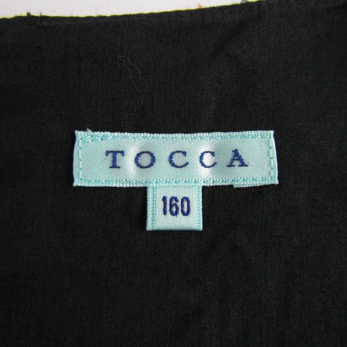 【美品】TOCCA トッカ　ノースリーブワンピース　ネイビー　160 TOCCA - 【美品】トッカ ノースリーブワンピース ウNEROLI